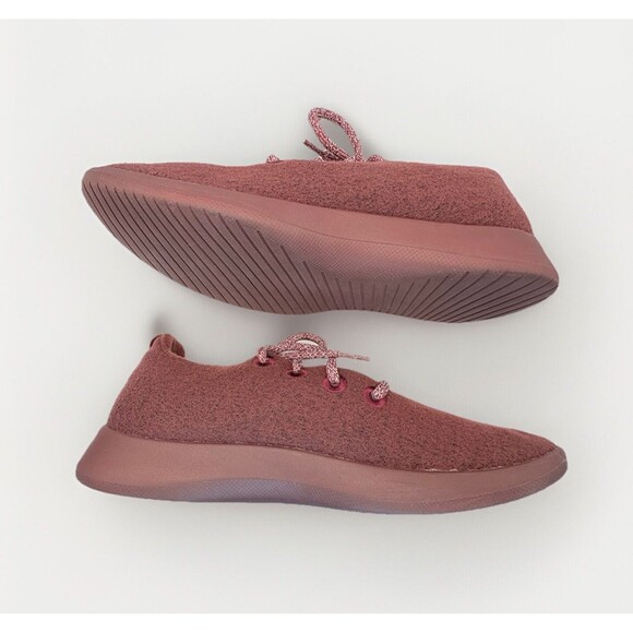 Allbirds Men's Wool Runners Size 9 Hazy Burgundy Running Athletic Sneakers - Picture 5 of 9